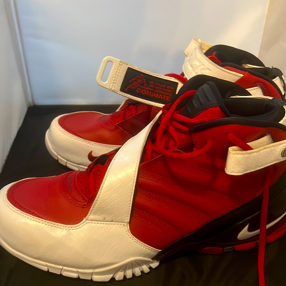 Mike Vick Nike Zooms Red White Black